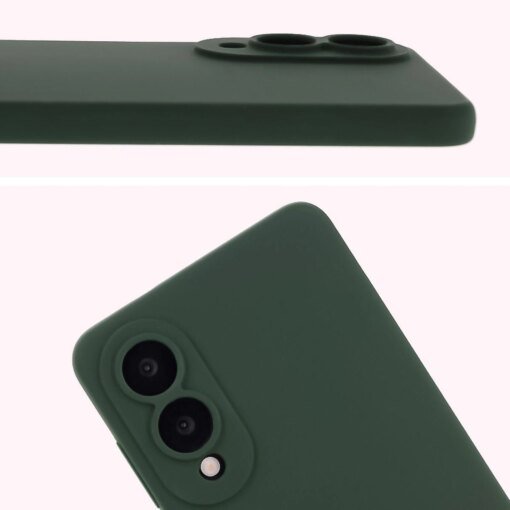 Samsung S25 EDGE umbris silikoonist Bizon Soft Case tumeroheline 4