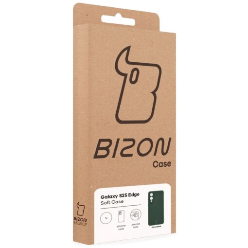 Samsung S25 EDGE umbris silikoonist Bizon Soft Case tumeroheline 6