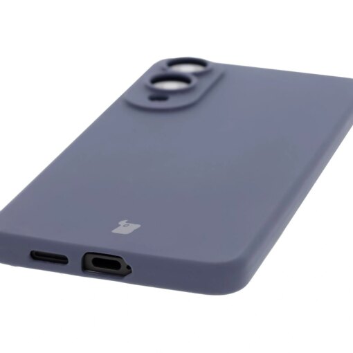 Samsung S25 EDGE umbris silikoonist Bizon Soft Case tumesinine 2