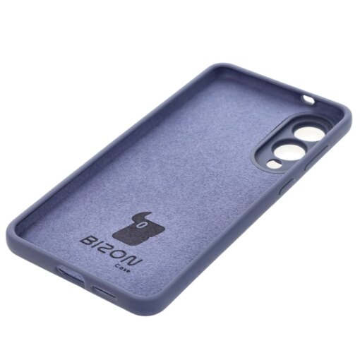 Samsung S25 EDGE umbris silikoonist Bizon Soft Case tumesinine 3