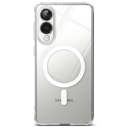 Samsung S25 EDGE umbris silikoonist ja plastikust Ringke Fusion MagSafe labipaistev 2