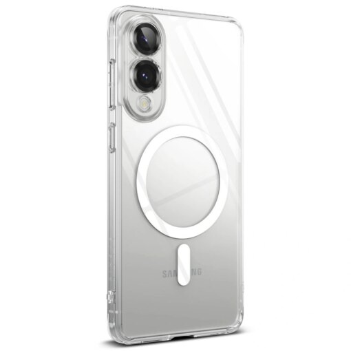 Samsung S25 EDGE umbris silikoonist ja plastikust Ringke Fusion MagSafe labipaistev 3