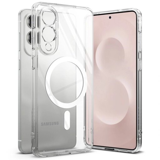 Samsung S25 EDGE umbris silikoonist ja plastikust Ringke Fusion MagSafe labipaistev