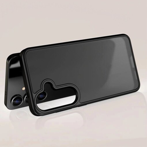 Samsung S25 EDGE umbris silikoonist servade ja plastikust tagusega MagMat matt must 1