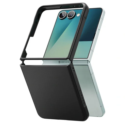Samsung Z Flip 7 umbris plastikust ja silikoonist Ringke Onyx must 2