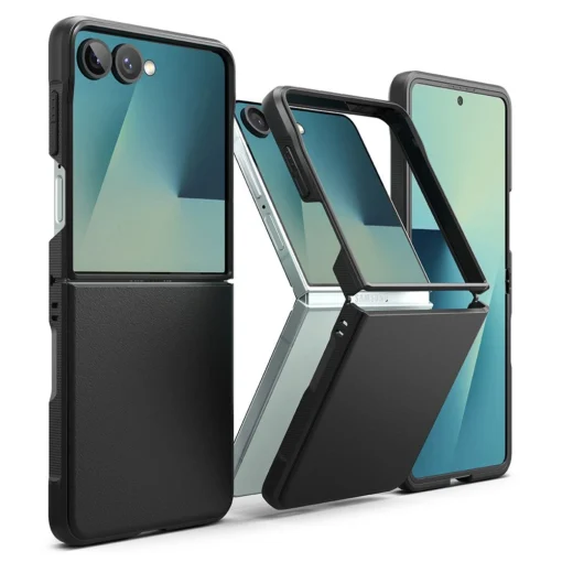 Samsung Z Flip 7 umbris plastikust ja silikoonist Ringke Onyx must 4