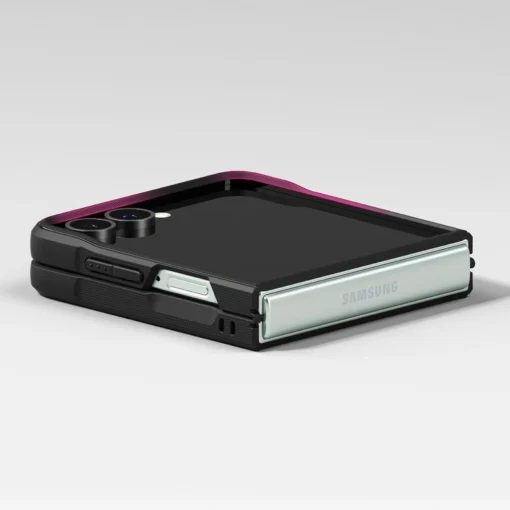 Samsung Z Flip 7 umbris plastikust ja silikoonist Ringke Onyx must 7