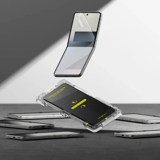 Samsung Z Flip 7 valimise ekraani kaitseklaas Ringke Easy PRO 2tk 7
