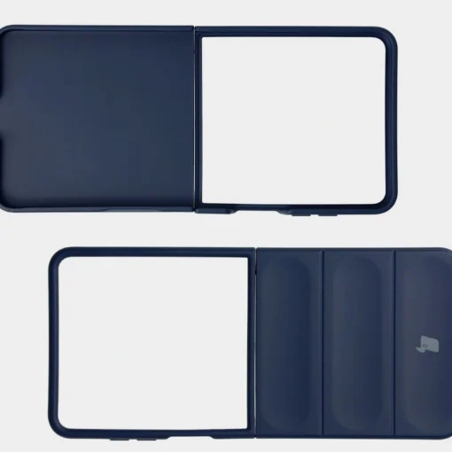 Samsung Z Flip7 umbris Bizon Case Tur silikoonist tumesinine 6