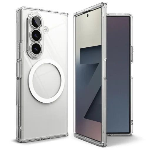 Samsung Z Fold 7 umbris silikoonist ja plastikust Ringke Fusion MagSafe labipaistev 1