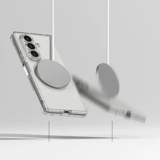 Samsung Z Fold 7 umbris silikoonist ja plastikust Ringke Fusion MagSafe labipaistev 4