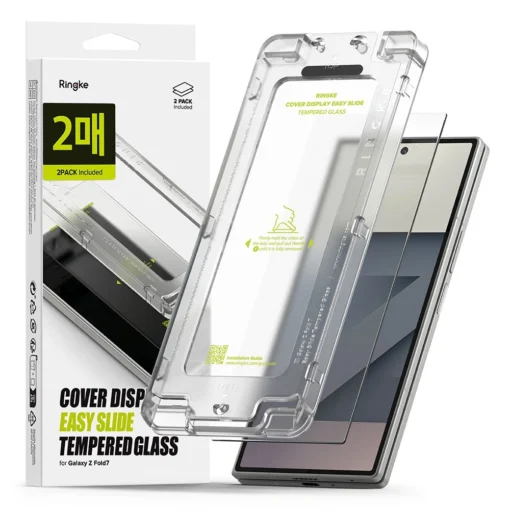 Samsung Z Fold 7 valimise ekraani kaitseklaas Ringke Easy Slide 2tk 3