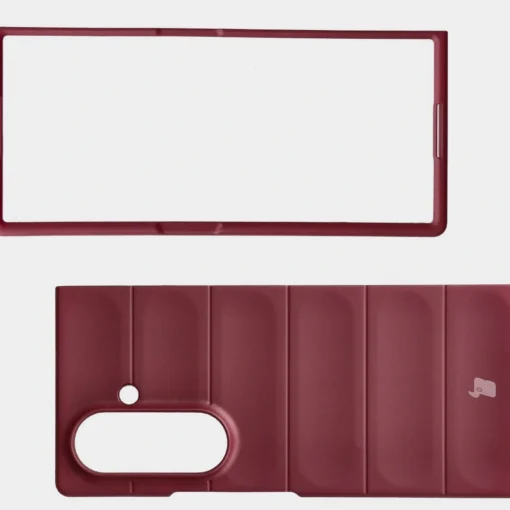 Samsung Z Fold7 umbris Bizon Case Tur silikoonist burgundy 6