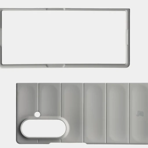 Samsung Z Fold7 umbris Bizon Case Tur silikoonist helehall 5