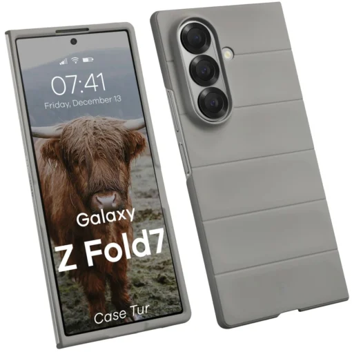 Samsung Z Fold7 umbris Bizon Case Tur silikoonist helehall 8