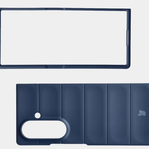 Samsung Z Fold7 umbris Bizon Case Tur silikoonist tumesinine 6