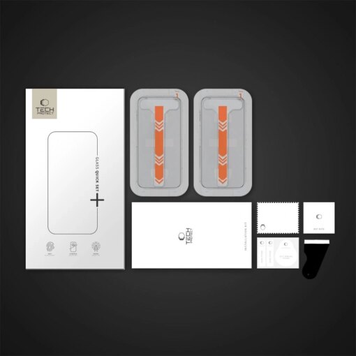 iPhone 15 Pro kaitseklaaside komplekt Quick Set 2tk 4