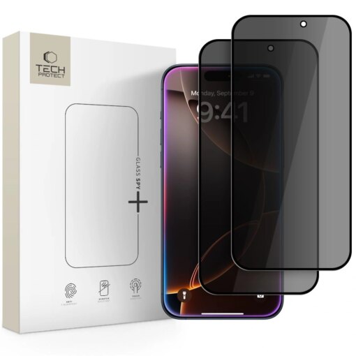 iPhone 17 17 PRO kaitseklaaside komplekt Glass Spy Privacy 2tk