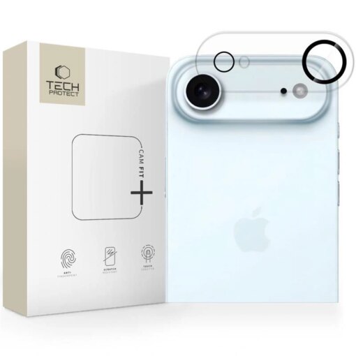 iPhone 17 AIR kaamera kaitseklaas Cam Fit labipaistev