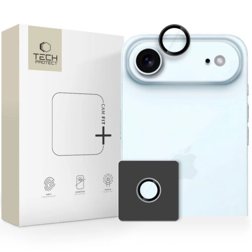 iPhone 17 AIR kaamera kaitseklaas Camring Fit must