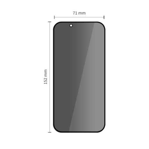 iPhone 17 AIR kaitseklaaside komplekt Glass Spy Privacy 2tk 1