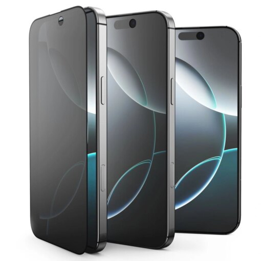 iPhone 17 AIR kaitseklaaside komplekt Glass Spy Privacy 2tk 2