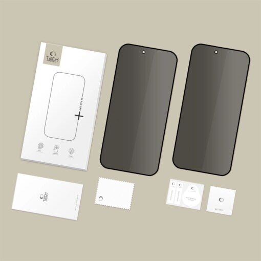 iPhone 17 AIR kaitseklaaside komplekt Glass Spy Privacy 2tk 6