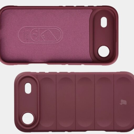iPhone 17 AIR umbris Bizon Case Tur silikoonist burgundy 5
