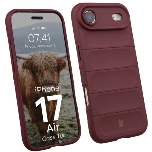 iPhone 17 AIR umbris Bizon Case Tur silikoonist burgundy