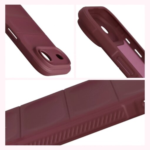 iPhone 17 AIR umbris Bizon Case Tur silikoonist burgundy 6