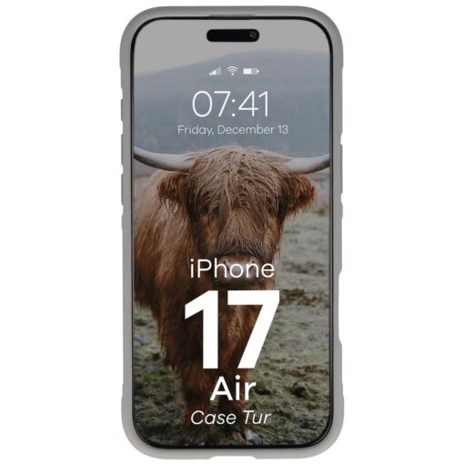 iPhone 17 AIR umbris Bizon Case Tur silikoonist helehall 4
