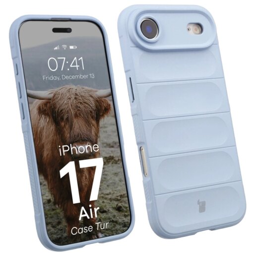iPhone 17 AIR umbris Bizon Case Tur silikoonist helesinine