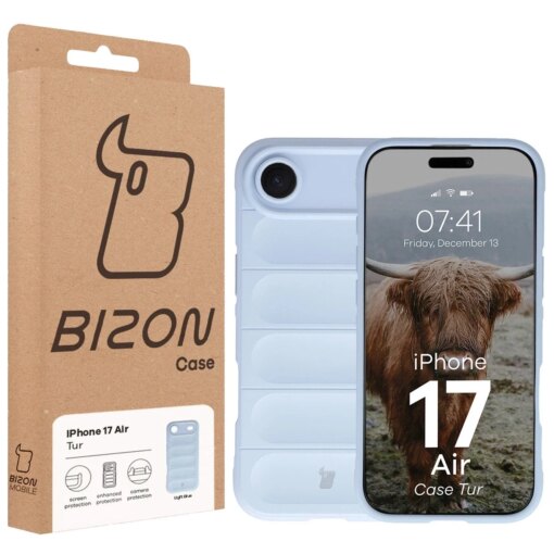 iPhone 17 AIR umbris Bizon Case Tur silikoonist helesinine 7