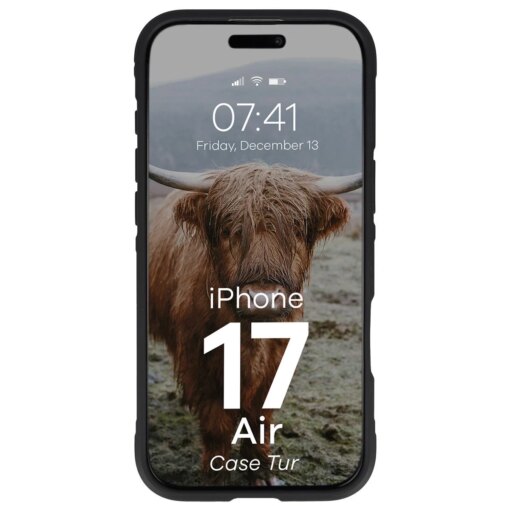 iPhone 17 AIR umbris Bizon Case Tur silikoonist must 4