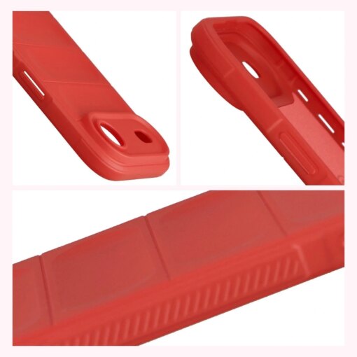 iPhone 17 AIR umbris Bizon Case Tur silikoonist punane 6