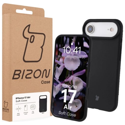 iPhone 17 AIR umbris silikoonist Bizon Soft Case must 6