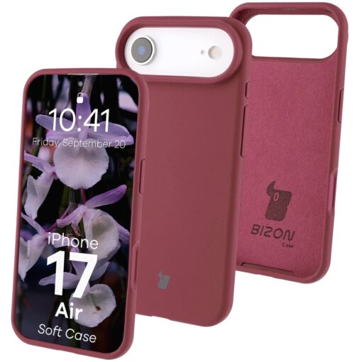 iPhone 17 AIR umbris silikoonist Bizon Soft Case tumelilla