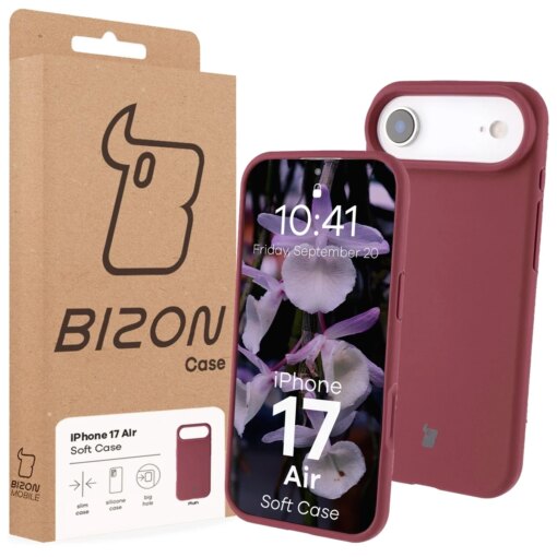 iPhone 17 AIR umbris silikoonist Bizon Soft Case tumelilla 6