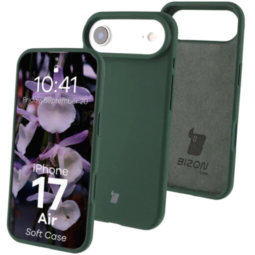 iPhone 17 AIR umbris silikoonist Bizon Soft Case tumeroheline