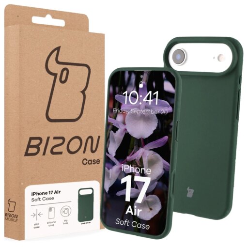 iPhone 17 AIR umbris silikoonist Bizon Soft Case tumeroheline 6