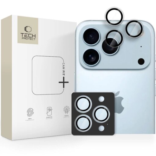 iPhone 17 PRO 17 PRO MAX kaamera kaitseklaas Camring Fit labipaistev