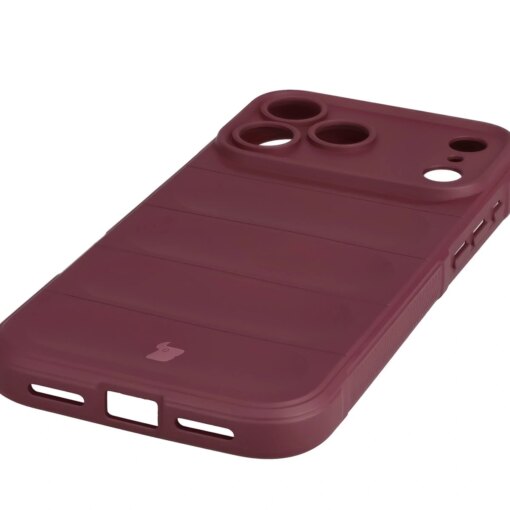 iPhone 17 PRO MAX umbris Bizon Case Tur silikoonist burgundy 2