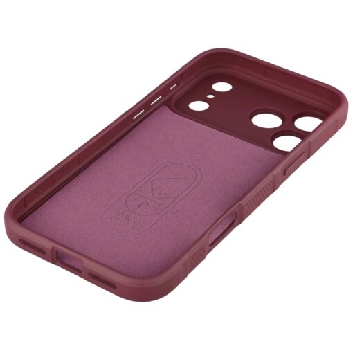 iPhone 17 PRO MAX umbris Bizon Case Tur silikoonist burgundy 3