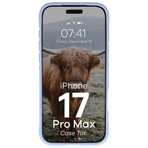 iPhone 17 PRO MAX umbris Bizon Case Tur silikoonist helesinine 4