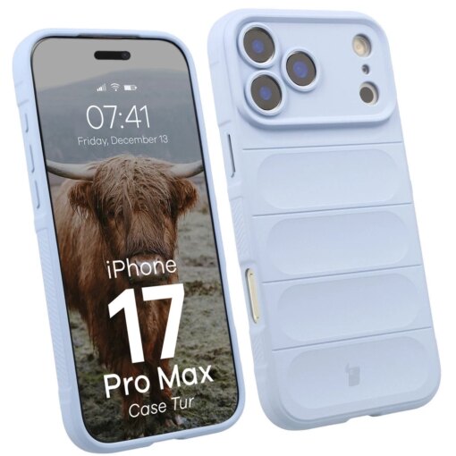 iPhone 17 PRO MAX umbris Bizon Case Tur silikoonist helesinine