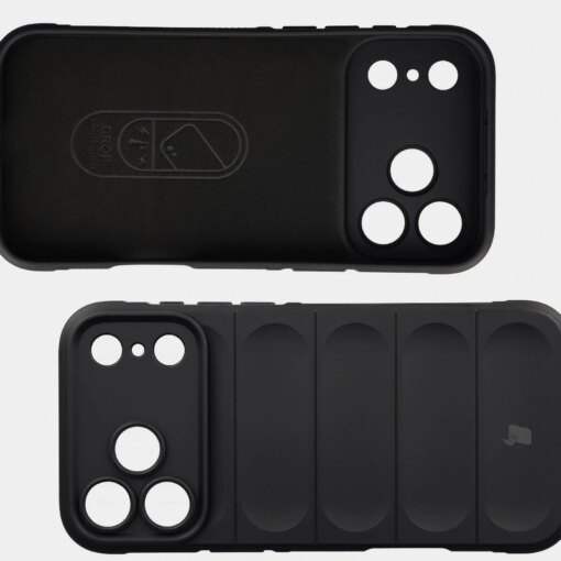 iPhone 17 PRO MAX umbris Bizon Case Tur silikoonist must 5