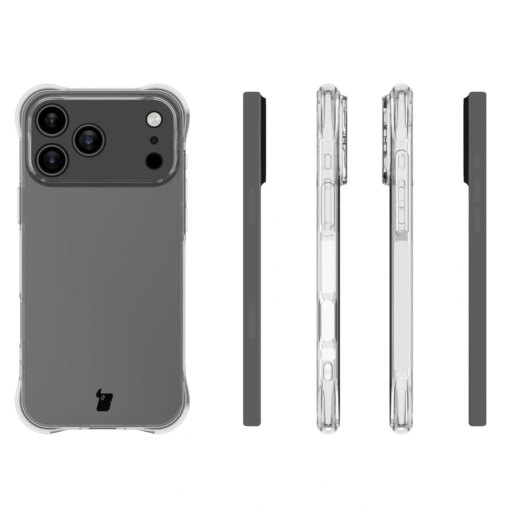 iPhone 17 PRO MAX umbris Bizon Salpa silikoonist tugevdatud nurkadega labipaistev 2