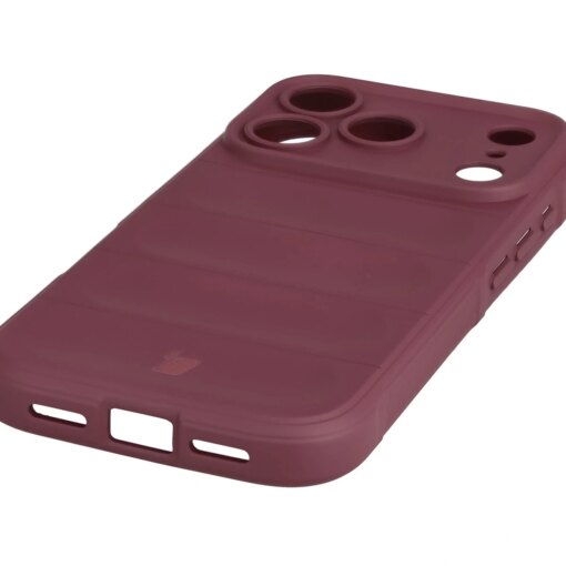 iPhone 17 PRO umbris Bizon Case Tur silikoonist burgundy 2