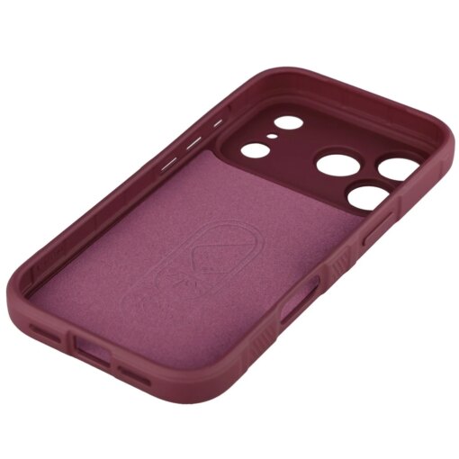 iPhone 17 PRO umbris Bizon Case Tur silikoonist burgundy 3