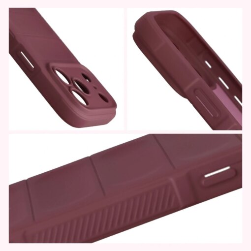 iPhone 17 PRO umbris Bizon Case Tur silikoonist burgundy 6